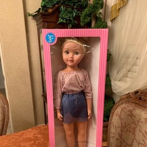 NEW  WISPY WALKER 27" WALKING DOLL BLONDE HAIR BLUE EYES UNEEDA DOLL BNIB